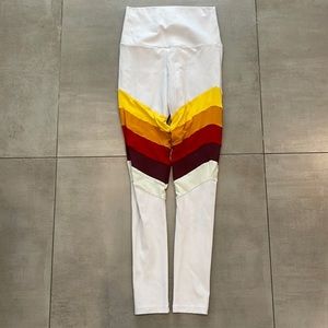 PORT DE BRAS Rainbow Leggings in rare retro color combo!